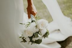 Bouquet de mariée blanc